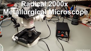 Radical 2000x Metallurgical Microscope  Assembly and test [upl. by Oirtemed61]