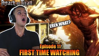 EREN PUNCHES MIKASA Attack On Titan Series 1 Episode 11  REACTION [upl. by Marmaduke118]