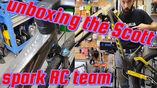 Unboxing the Scott spark RC team issue TR [upl. by Narhet]