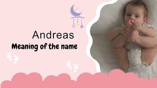 Andreas baby name meaning Origin and Popularity [upl. by Pepin]