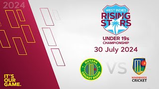 🔴 LIVE Guyana v Windward Islands  CWI Men’s Under 19  50 Over Championships 2024 [upl. by Adnocahs755]