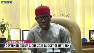 Governor Okowa Signs 2023 Appropriation Bill Of N5716billion [upl. by Bilat840]