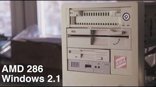 16bitowy PC  Test AMD 286 i Windowsa 21 [upl. by Yrok]