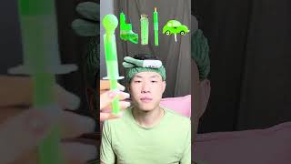 🥝🧃💚🎧ASMR Greenthemed Mukbang  Perfect for Sleepimmersive asmr asmrsounds funny [upl. by Collis]