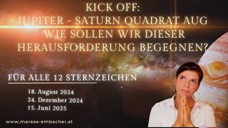 ✨ August 2024 ✨ Jupiter 🟧 Saturn Kickoff Kräftemessen  10 Monats Vorschau für alle Zeichen [upl. by Nilloc]