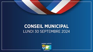 Conseil municipal du lundi 30 septembre 2024 [upl. by Kirad]