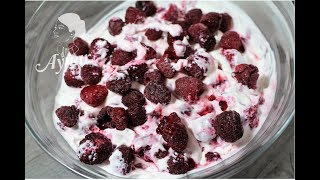 Quark mit Himbeeren I Leichte Dessert rezepte [upl. by Chilt]