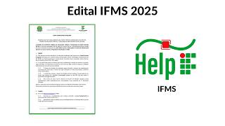 SAIU O EDITAL EXAME DE SELEÇÃO  IFMS 2025 INTEGRADO  Inscrição Seleção Data da prova [upl. by Gloria315]