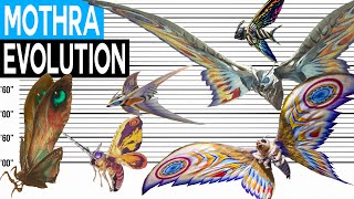 Mothra Size Comparison  Evolution of Mothra 1961  2019  Godzilla [upl. by Adnilav]