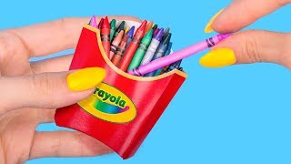 10 Fournitures Scolaires Miniatures DIY Faites Avec Des Bonbons [upl. by Ordnasil]