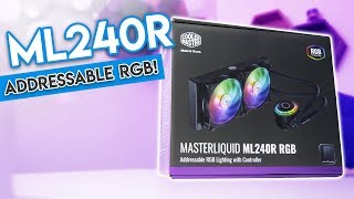 Cooler Master ML240R Review GORGEOUS Addressable RGB AIO Cooler [upl. by Scammon]