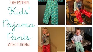 How To Sew Pajama Pants free pattern [upl. by Pirozzo]