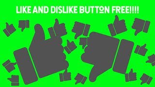 LIKE and Dislike Button Green Screen Animation [upl. by Homerus]