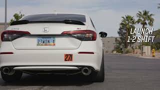 2022 Honda Civic Si aftermarket exhaust sounds 27WON Frontpipe back system for the 11th gen [upl. by Duane812]