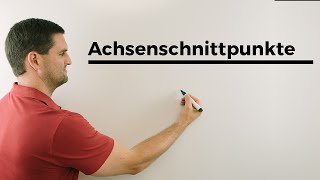 AchsenschnittpunkteAchsenabschnitte bei Funktionen  Mathe by Daniel Jung [upl. by Fredericka]