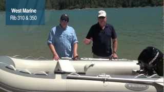 West Marine Rib 310 and 350 Inflatable Boats [upl. by Egedan]