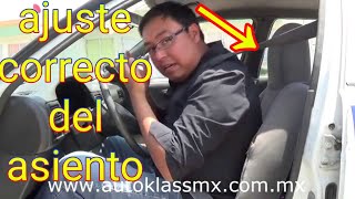 Clase 3 Como Ajustar el Asiento del AutoV06 aprende a manejar desde cero [upl. by Atoiyanap]