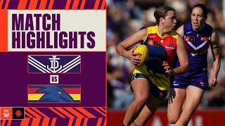 Fremantle v Adelaide Highlights  Week Two 2024  AFLW [upl. by Sitoiyanap]