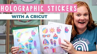 How to Make Holographic Stickers with a Cricut Machine [upl. by Boothman]