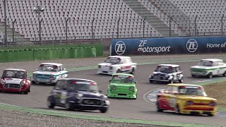 Kampf der Zwerge Race1 Hockenheim 2021Fiat AbarthNSU TTSimca RallyeMini Cooper [upl. by Heall]