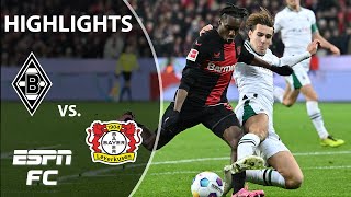 Bayer Leverkusen vs Borussia Monchengladbach  Bundesliga Highlights  ESPN FC [upl. by Elisee]