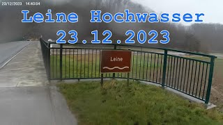 Niedersachsen Leine Hochwasser 23122023 ► Dauerregen Region Hannover ► Schloss Marienburg [upl. by Hermon140]