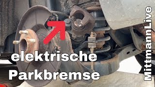 Ford elektrische Parkbremse Bremsbeläge und Bremsscheiben erneuern  MittmannLive  Deutsch [upl. by Yenffad]