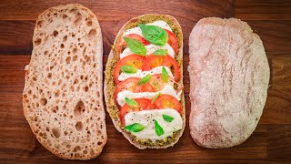 Perfect Wholemeal Ciabatta Recipe  How to Make It By Hand [upl. by Khichabia]