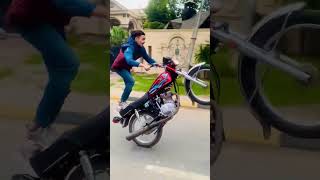 little child game play wow 🤯 bikelover youtubeshort bikestunt automobile onewheeling [upl. by Shae]