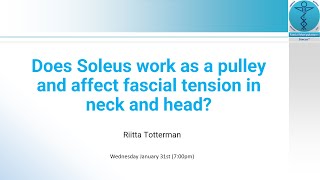 Does soleus work as a pulley and affect fascial tension in neck and head [upl. by Odnalo812]