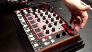 MusikMesse 2014 Akai Rhythm Wolf Analog Drum Machine [upl. by Nagiam73]