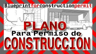 COMO hacer PLANO para PERMISO o LICENCIA de CONSTRUCCIÓN actualizacion de catastro [upl. by Nossaj]