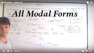 Modal Verbs  Lesson 10 [upl. by Salzhauer]