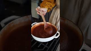 Apple Butter Recipe for Canning 🍎✨ cottagecore canningandpreserving [upl. by Iborian]