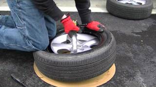 how to mount a tire by hand [upl. by Kciwdahc]