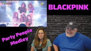 Reaction to BLACKPINK Party People Opening Medley [upl. by Philina]