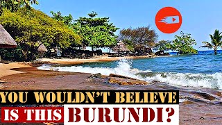 Blue Bay Beach Crystal Clear Water Beach in Burundi  You Wouldnt believe this is Burundi  Full HD [upl. by Ahsram338]