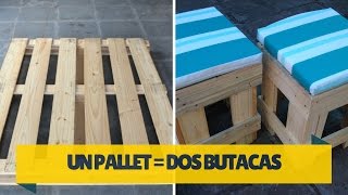 COMO HACER DOS BUTACAS DE UN PALET  Empo  EP 09 [upl. by Balas]