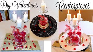 3 DIY Dollar Tree Valentines Day Centerpieces  Simple Wedding Centerpiece Ideas [upl. by Nibur960]