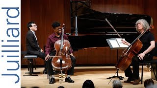 Sterling Elliott Schumanns Cello Concerto  Juilliard Steven Isserlis Cello Master Class [upl. by Julietta]