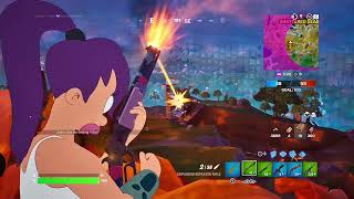 New Turanga Leela Skin in Fortnite Gameplay Season 3 Futurama [upl. by Humfrey]