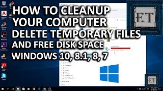 How to Cleanup Your Computer  Fully Delete Temporary Files and Free Disk Space [upl. by Aceber]