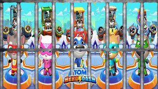 TALKING TOM HERO DASH  ALL SUPER HERO CHARACTER COLOUR REACTION LOCK BOSS FIGHT CLASSIC RUN [upl. by Anatsirhc]