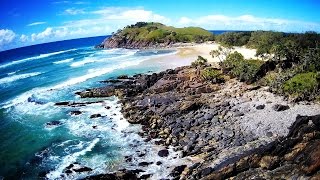 Drone view of Cabarita Beach  Hubsan 501SS [upl. by Hilleary]