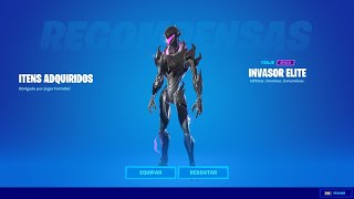 NOVA SKIN EXCLUSIVA quotINVASOR ELITEquot ANTECIPADAMENTE Fortnite [upl. by Hiram]