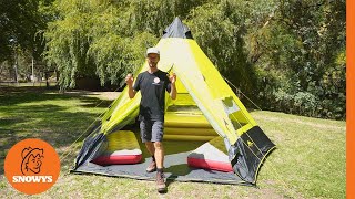 Oztent Malamoo Teepee 9 Tent  Features [upl. by Aerdnuahs42]