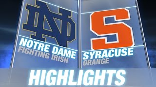 Notre Dame vs Syracuse  2014 ACC Football Highlights [upl. by Paz]