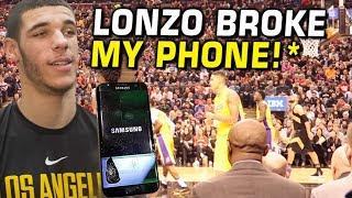 Lonzo Ball made me BREAK MY PHONE First NBA Game VLOG [upl. by Erot]