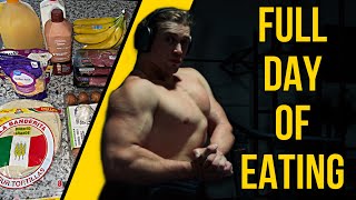 FULL DAY OF EATING AS A POWERLIFTER [upl. by Ayhay]