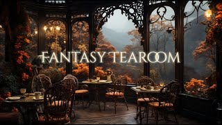 Fantasy Tearoom Ambience and Music  peaceful late autumn afternoon with tea and a book [upl. by Askwith]